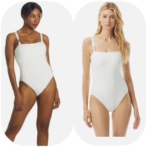 NWT Michael Kors White One Piece Swimsuit Size 10